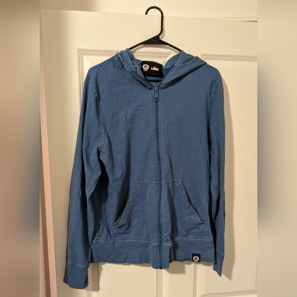American Giant - Blue - Large - full zip - sweatshirt
